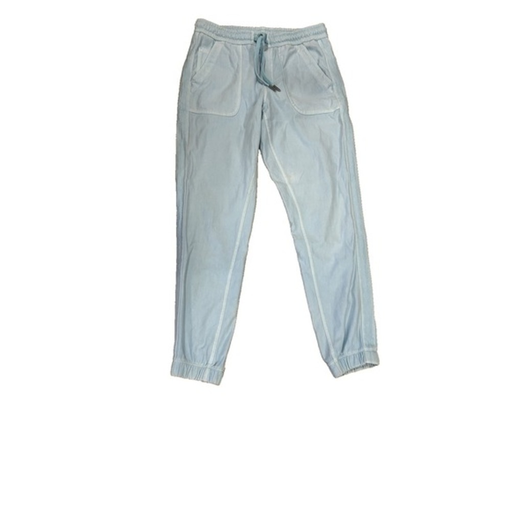 Athleta Farallon Organic Lightweight Stretch Cotton Pull On Jogger Grotto Blue 2
